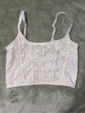 Colsie White Lace Bralette